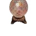 1950s Holophane glass globe on a ornate brass base. Table top lamp ,,,,8x6