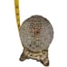 1950s Holophane glass globe on a ornate brass base. Table top lamp ,,,,8x6