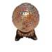 1950s Holophane glass globe on a ornate brass base. Table top lamp ,,,,8x6