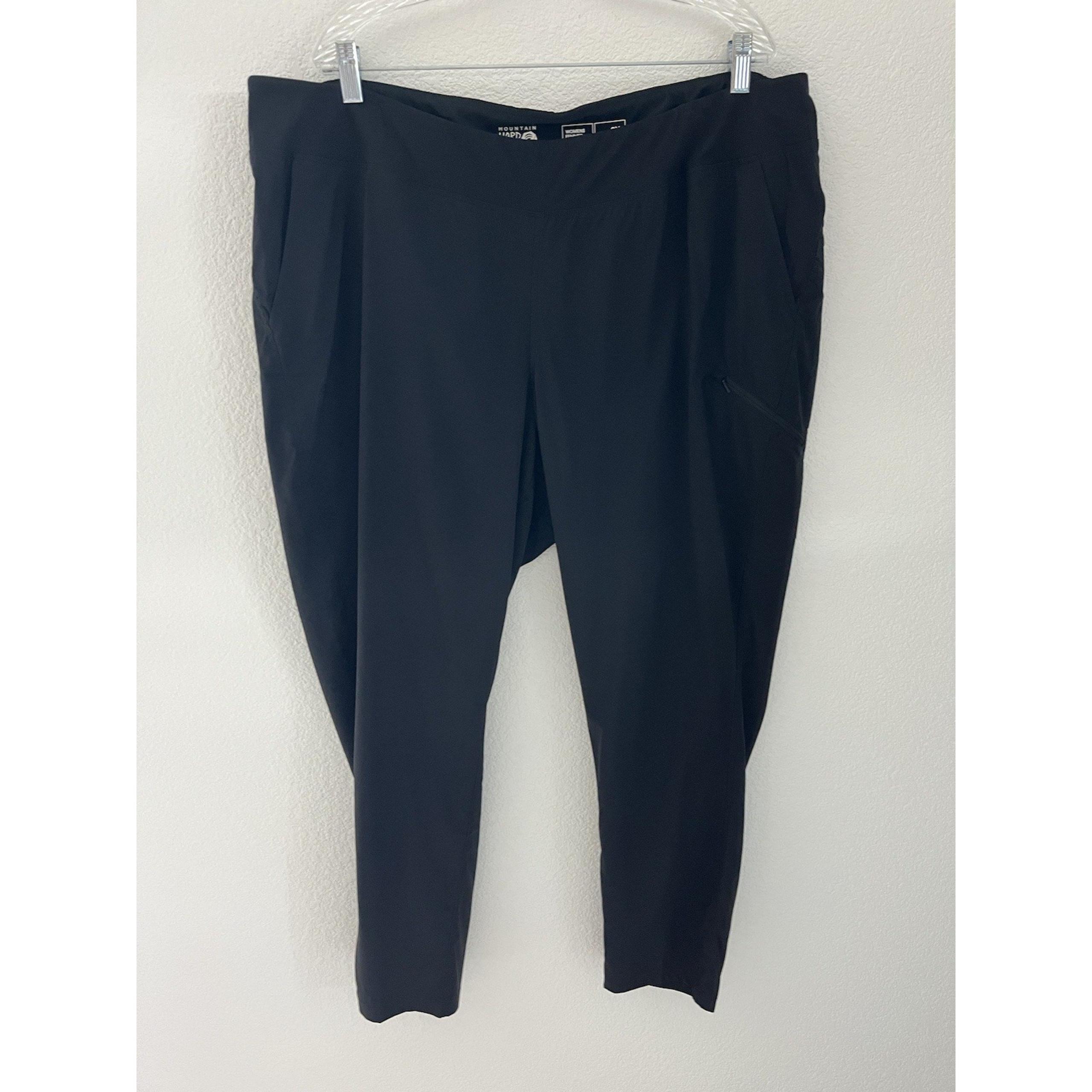 Mountain Hardwear Dynama 2 Ankle Pants Womens 2XL Black Hiking Outdoor Stretch