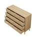 Rattan Dresser, 8 Drawers, Wood Chest, Natural - 47