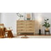 Rattan Dresser, 8 Drawers, Wood Chest, Natural - 47