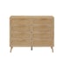 Rattan Dresser, 8 Drawers, Wood Chest, Natural - 47