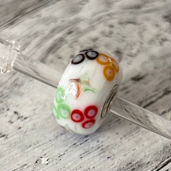 TROLLBEADS Rare Event Mini Barrel Opaque Bead LAA 925S NEW