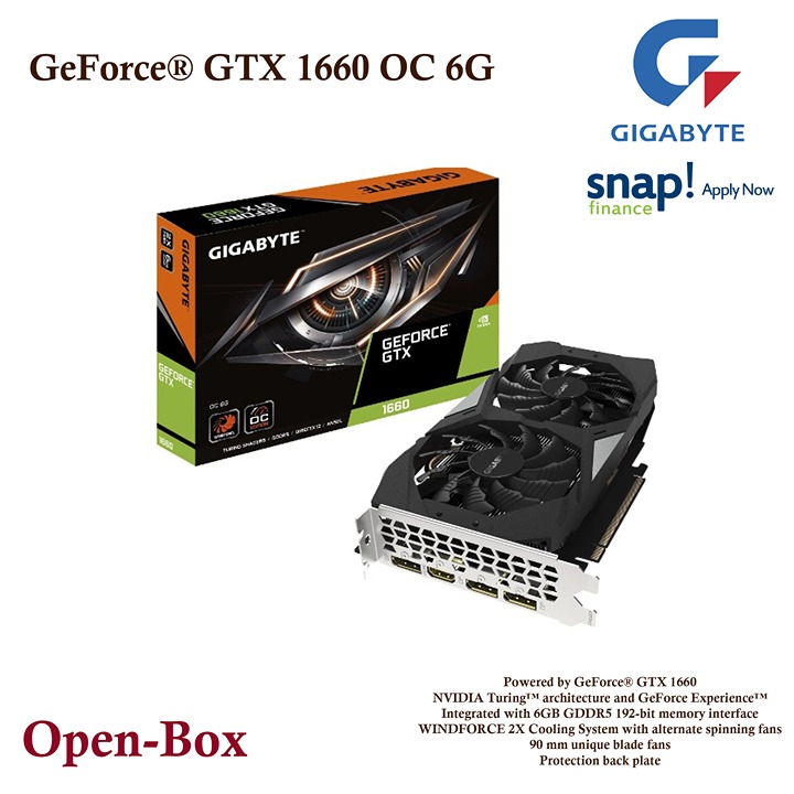 Gigabyte GeForce GTX 1660 OC 6G H91107