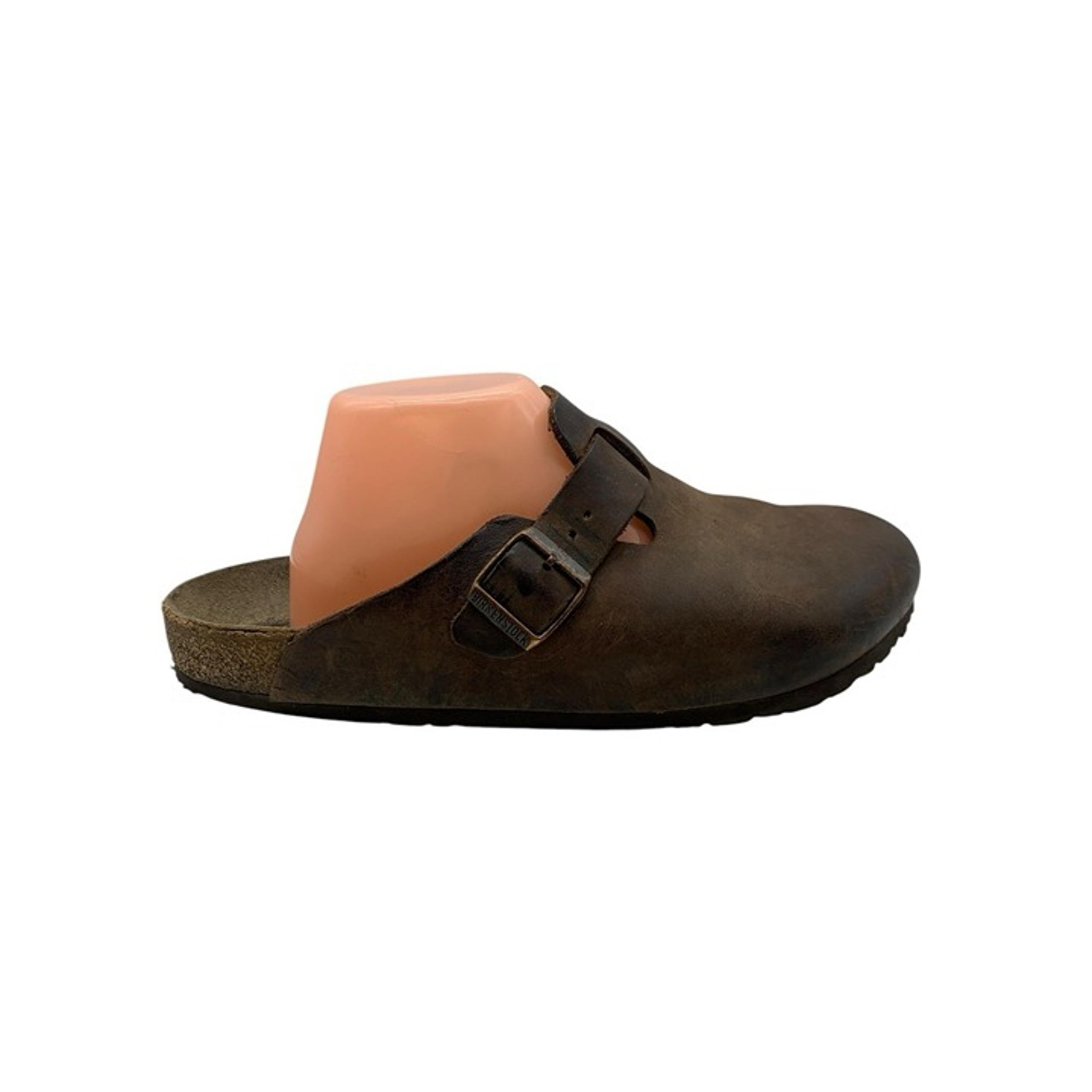 Birkenstock Boston Oil Leather Slip On Clogs Mens Sz 9 Amputee Right Shoe Only