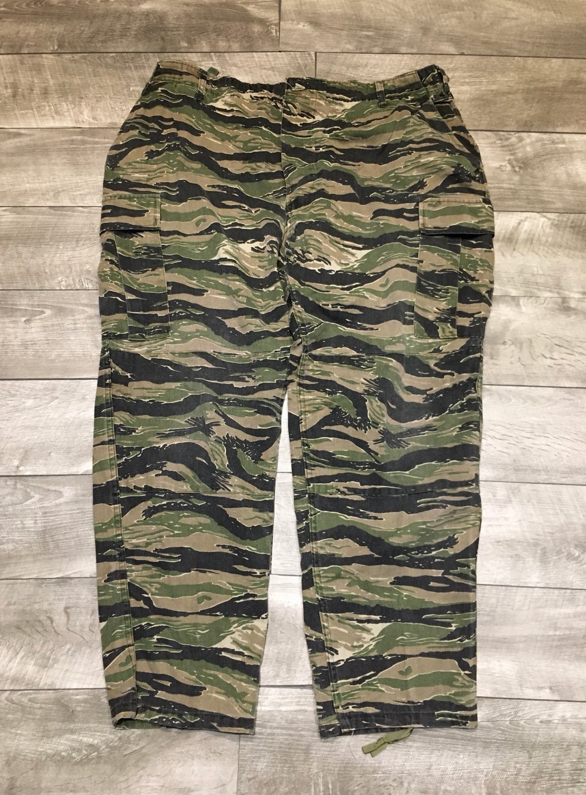 TRU SPEC Tiger Stripe Vintage Desert Combat BDU Pants 32” Inseam Size XXL
