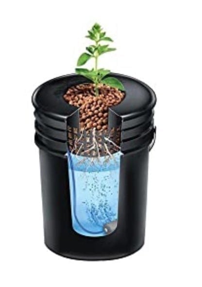 1-Plant Low-Pro DWC Complete Hydroponic System With 3.5-Gallon Low-Pro Reservoir