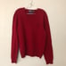 Polo by Ralph Lauren Men's M Medium Red Lambswool V Neck Sweater