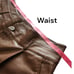 PAIGE Mayslie Jogger Vegan Leather Jeans - Size 10, Cognac color - Fall- NWOT