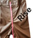 PAIGE Mayslie Jogger Vegan Leather Jeans - Size 10, Cognac color - Fall- NWOT