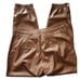 PAIGE Mayslie Jogger Vegan Leather Jeans - Size 10, Cognac color - Fall- NWOT