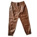 PAIGE Mayslie Jogger Vegan Leather Jeans - Size 10, Cognac color - Fall- NWOT