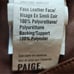 PAIGE Mayslie Jogger Vegan Leather Jeans - Size 10, Cognac color - Fall- NWOT