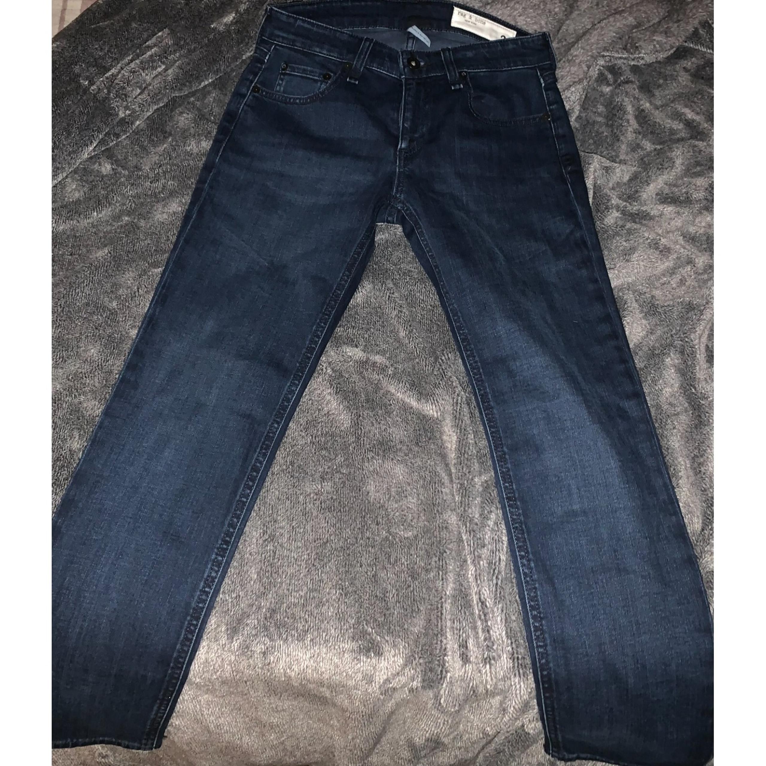 RAG & BONE NY LOW RISE SLIM BOYFRIEND JEANS DARK BLUE SIZE 24 INCH WAIST