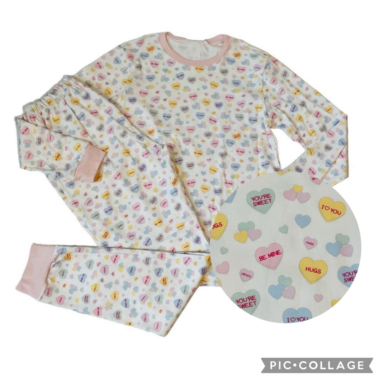 NWT Lullaby Set Size Women's Medium Convo Heart PJs
