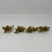 Bundle of 4: Vintage Italian Style Glass Beaded Floral Napkin Rings
