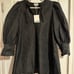 Ganni Black Jacquard Organza Dress