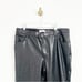 NEW Abercrombie Black Vegan Leather 90s Straight Ultra High Rise Pants Size 18S