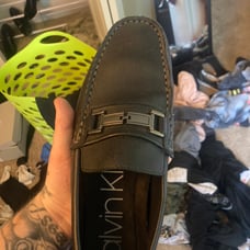 Calvin Klein smooth leather shoes for men