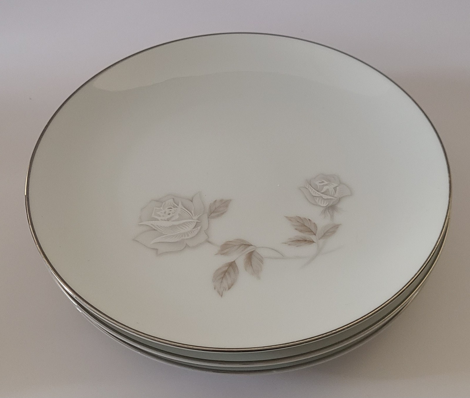 Noritake China porcelain rose plates