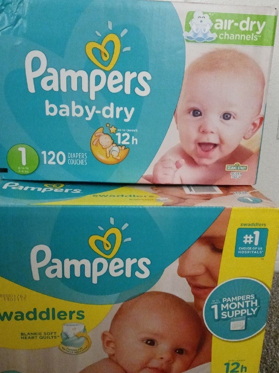 Pampers Swaddlers Diapers Size 1
