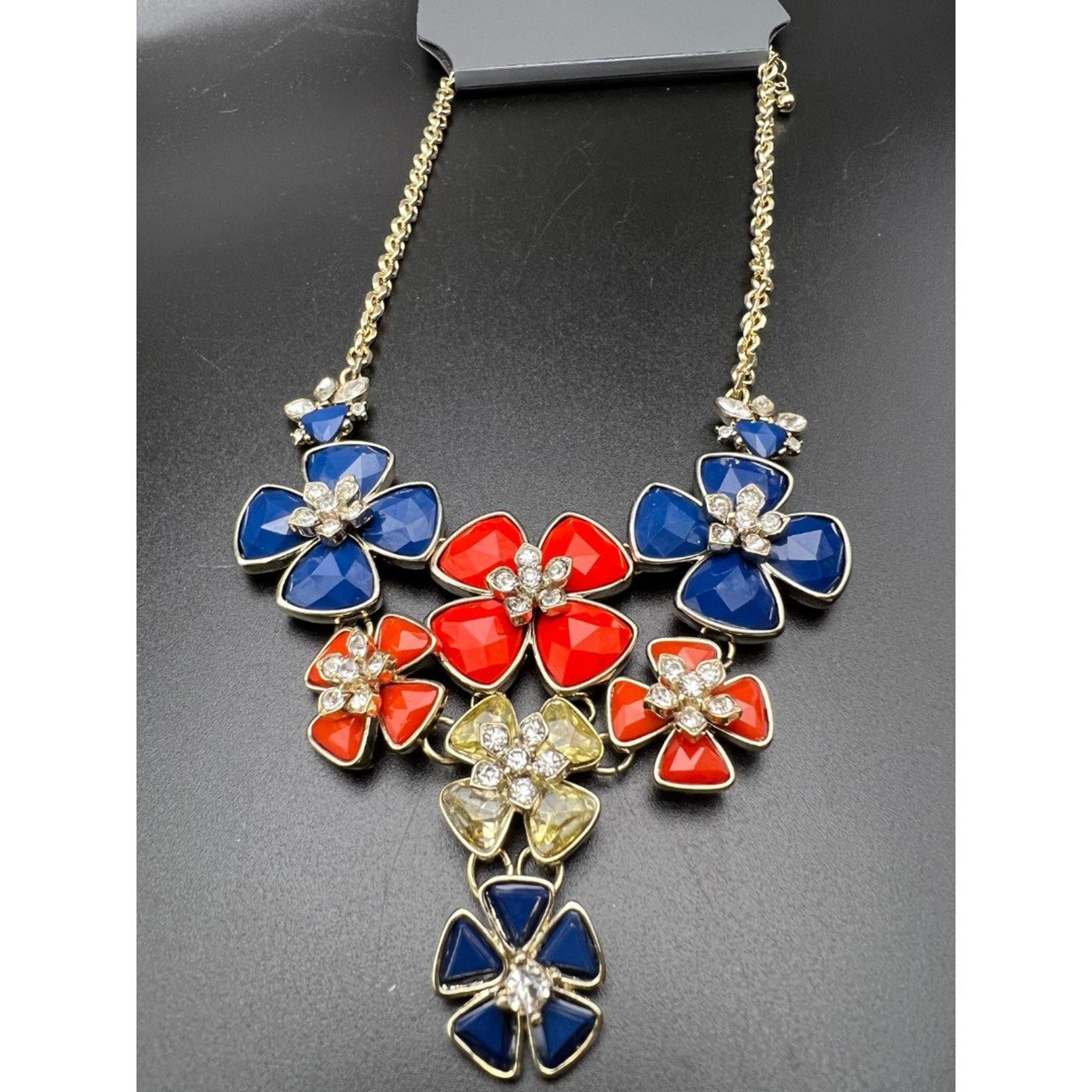 The Limited Enamel Flower Statement Necklace