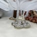 Vintage Mikasa Tulips Satin-Frosted Glass Footed Serving Tray
