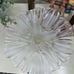 Vintage Mikasa Tulips Satin-Frosted Glass Footed Serving Tray