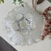Vintage Mikasa Tulips Satin-Frosted Glass Footed Serving Tray