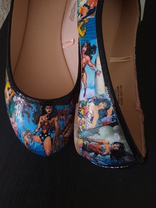 Wonder Woman Shoes Flats sz 8