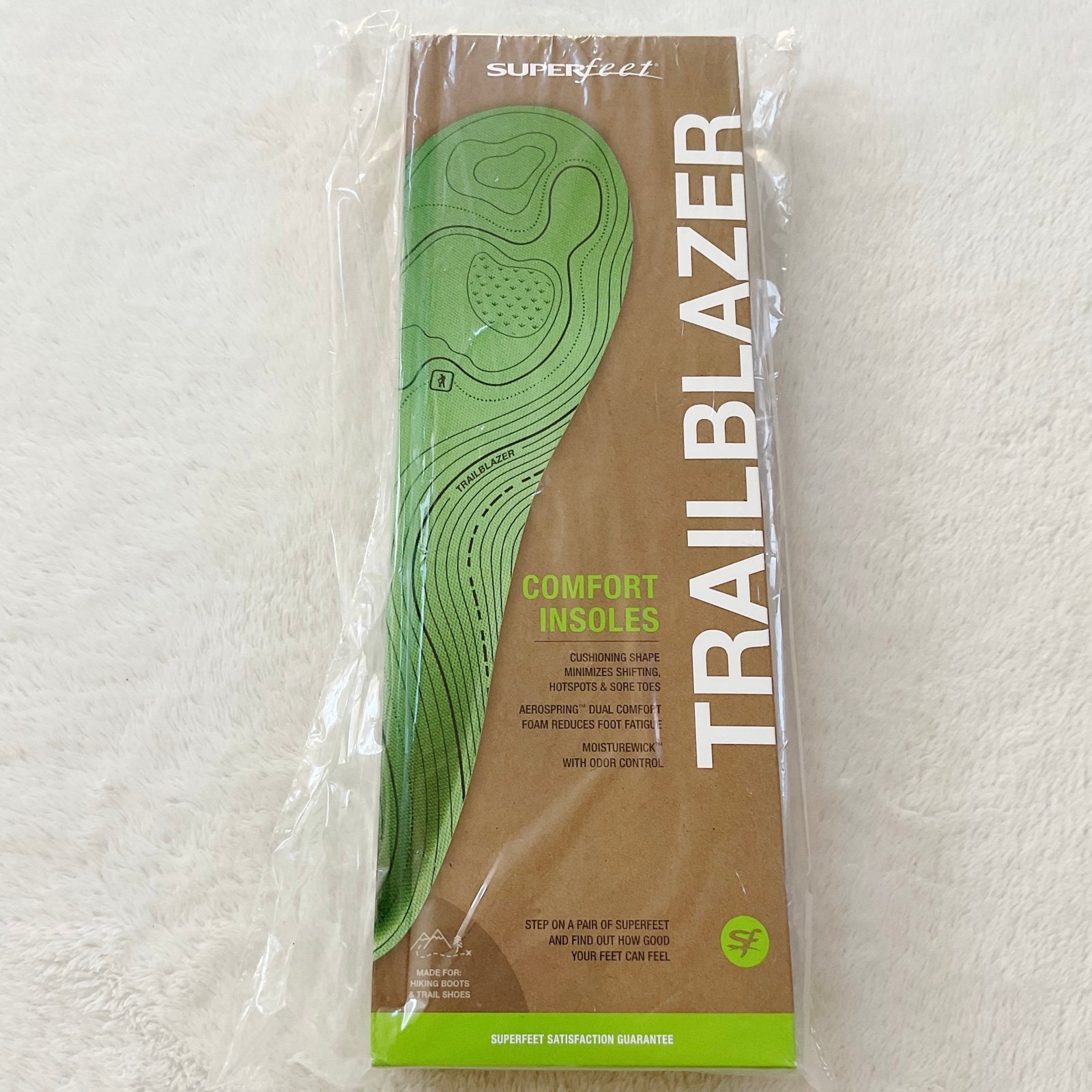 New Superfeet Trailblazer Comfort Insoles Size F 11.5–13 LLBean