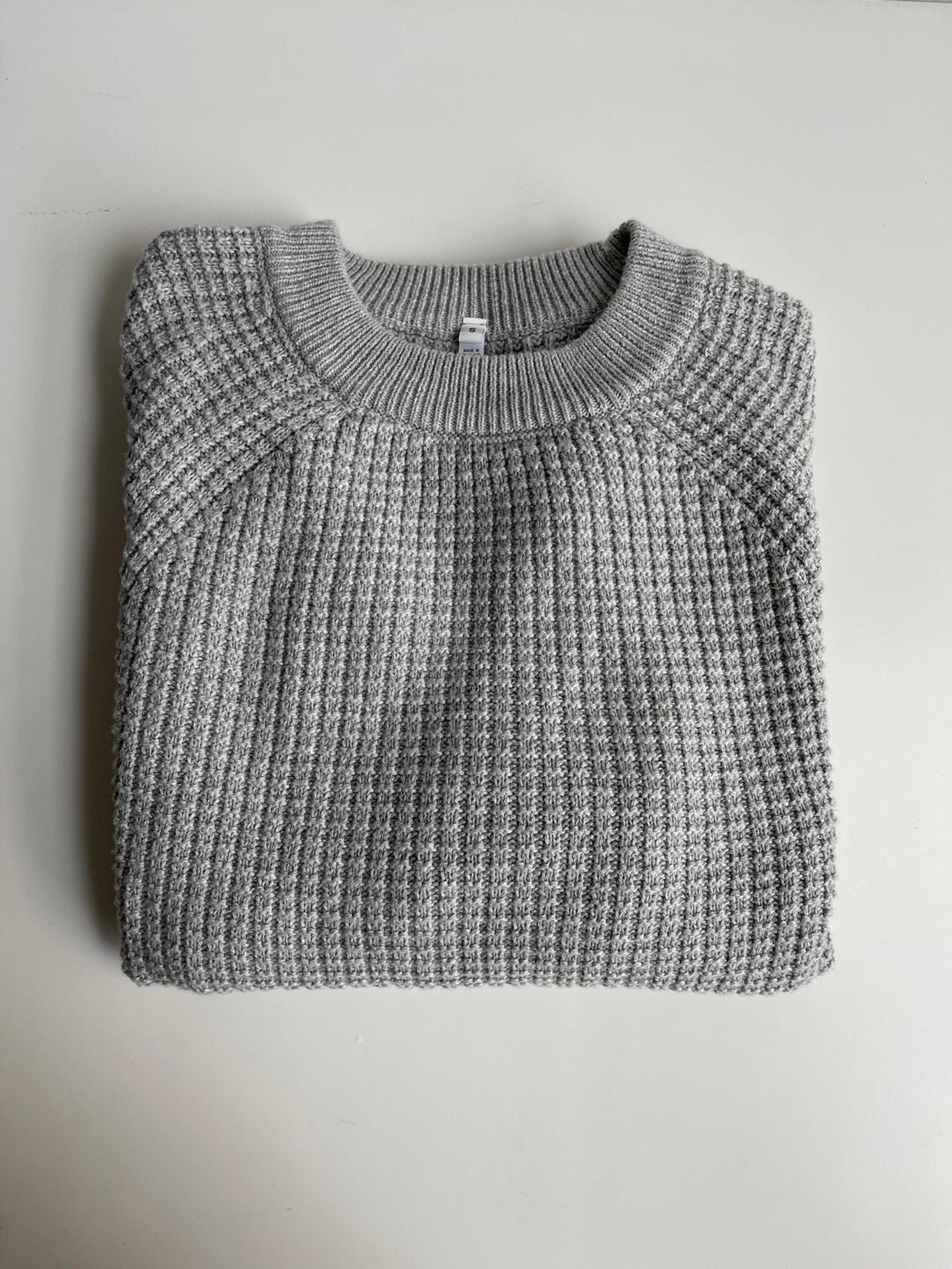 Until 7/13 MUJI gray crewneck cotton sweater small