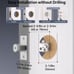 Keyless Entry Door Lock Deadbolt with Handle Set