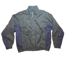 Vintage Men's Sun Mountain Green & Navy Windbreaker Jacket Size L - Golfsmith