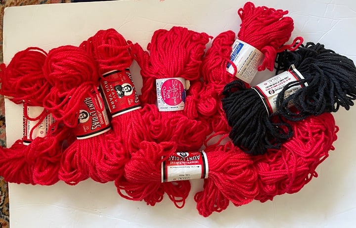 Vintage Lot of Rug Yarn