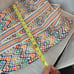 Mexican bohemian backpack Rainbow Cinch top flap zipper compartment Fabric NEW
