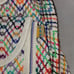 Mexican bohemian backpack Rainbow Cinch top flap zipper compartment Fabric NEW