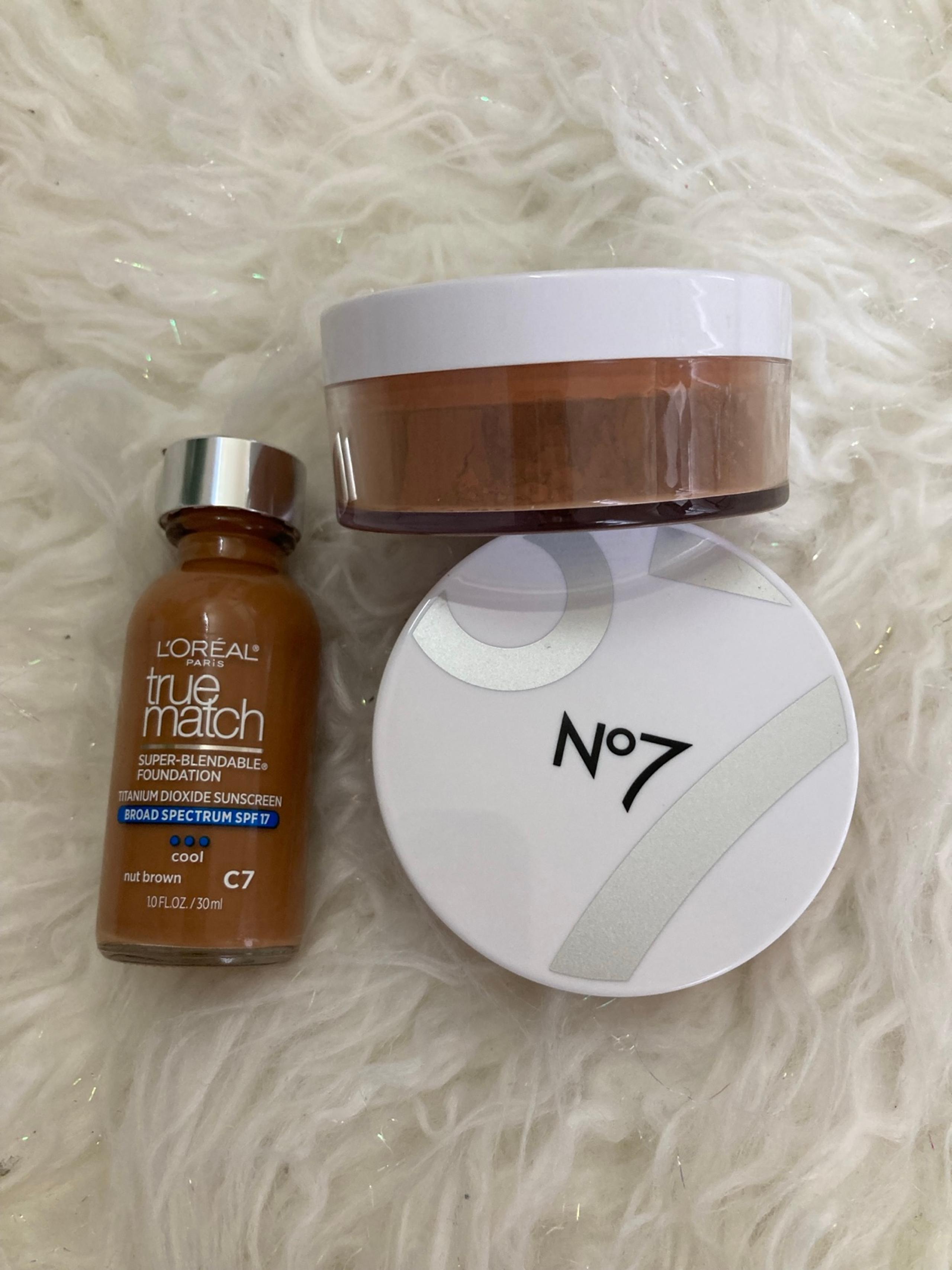 No7 Flawless Finishing Powder and L’Oréal Tru Match Foundation