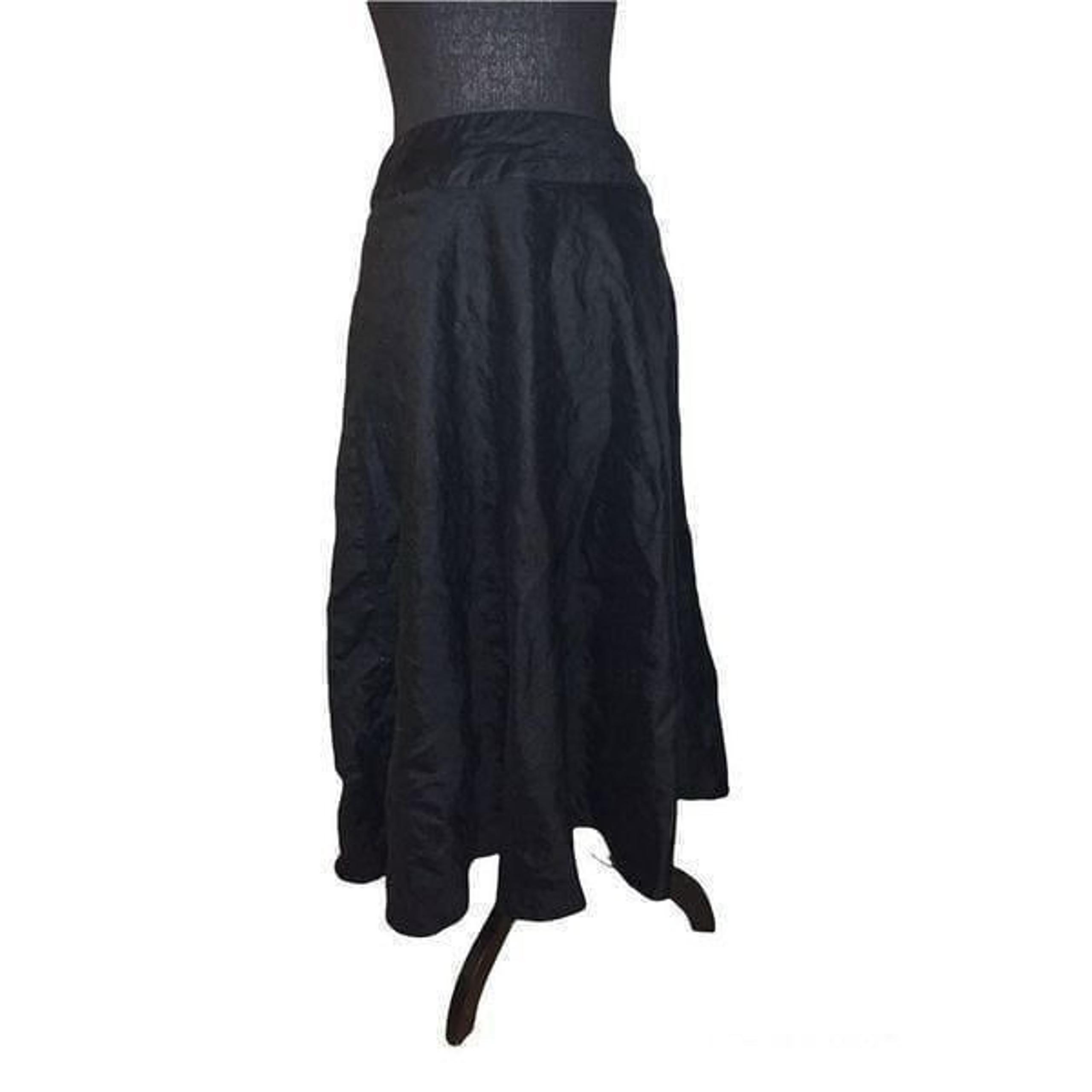 Chadwick's Petite Linen A-line Midi Skirt