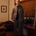 LIVING ALONE Men's Check Pajamas