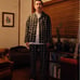 LIVING ALONE Men's Check Pajamas