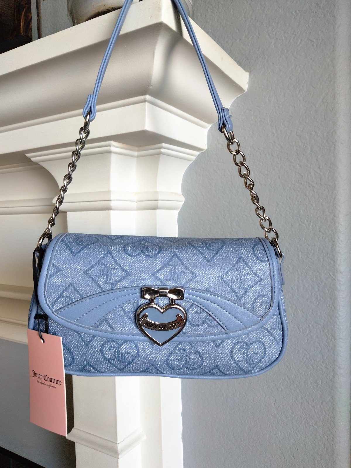 Juicy Couture Slate Blue Shoulder Bag/Purse/Handbag