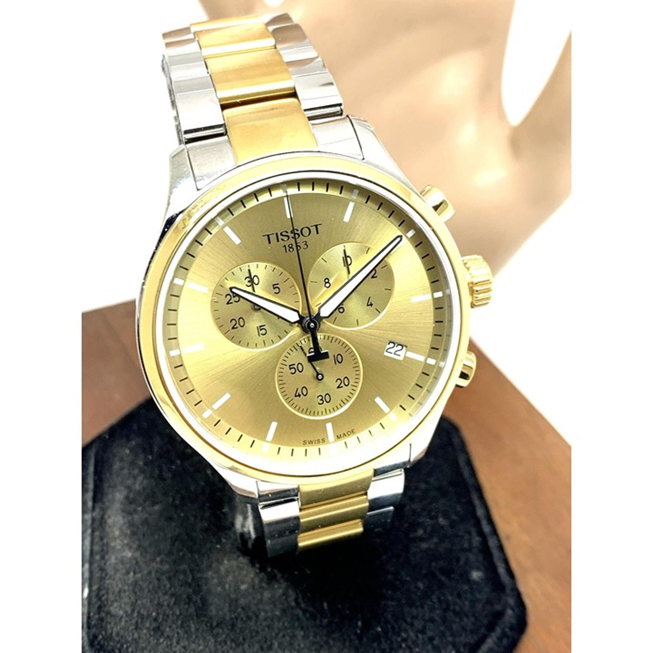 Tissot Men's Watch Chrono XL Swiss Quartz Chronograph Two Tone T1166172202100