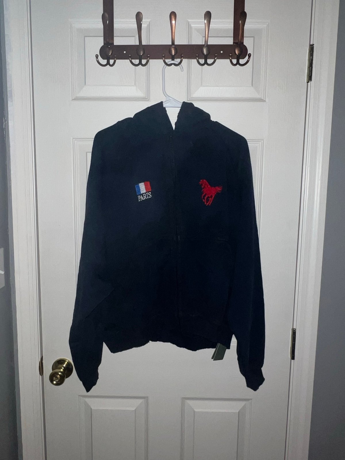Balenciaga polo zip up hoodie size 1