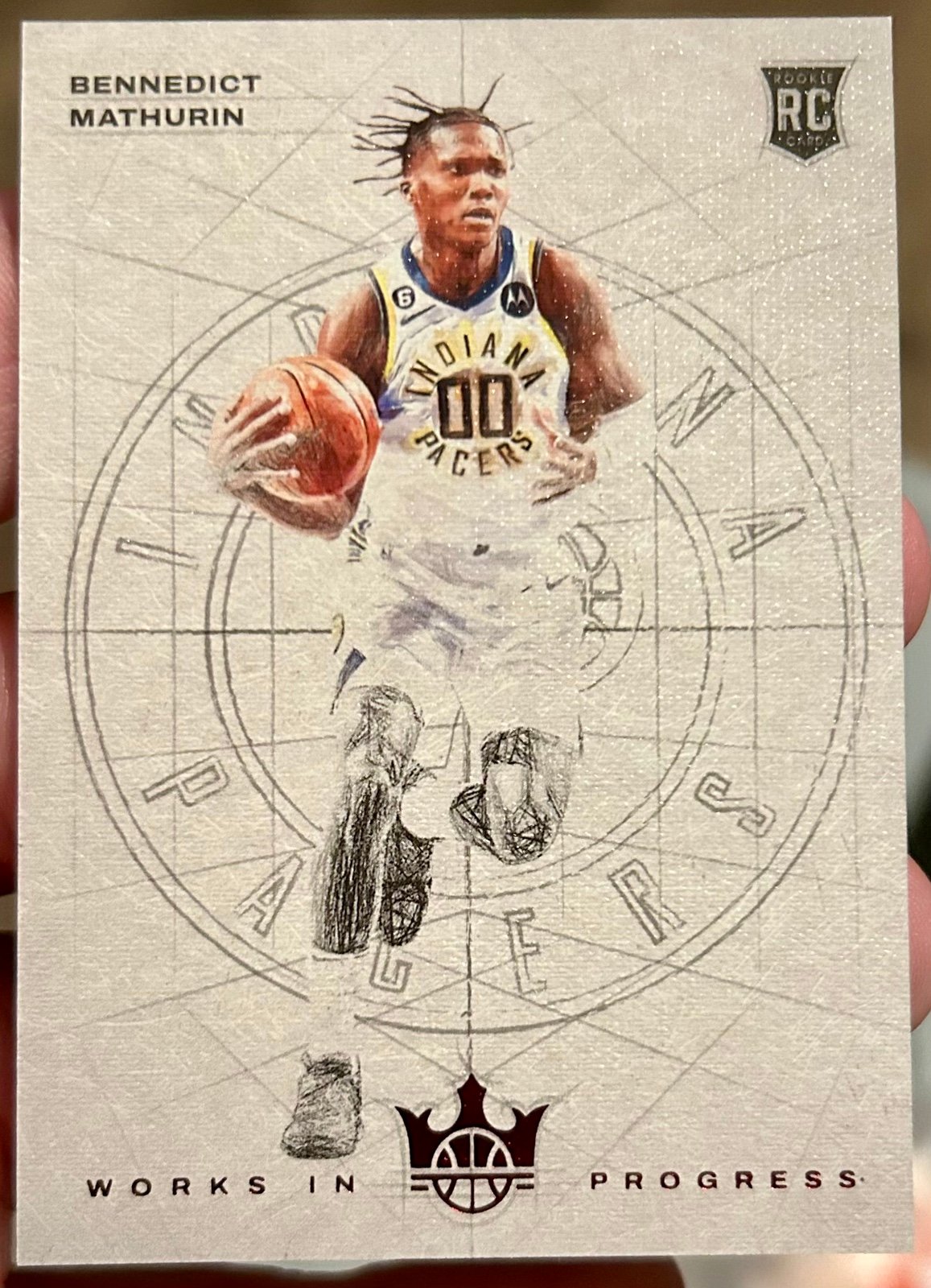 Bennedict Mathurin 73/149 2022-23 Panini Court Kings RUBY Works In Progress RC