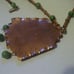 Outstanding Vintage Large Copper and Jade Mayan Necklace