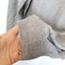 Hathaway Platinum Mens L Gray Cashmere Silk Pullover Sweater V-Neck Long Sleeves