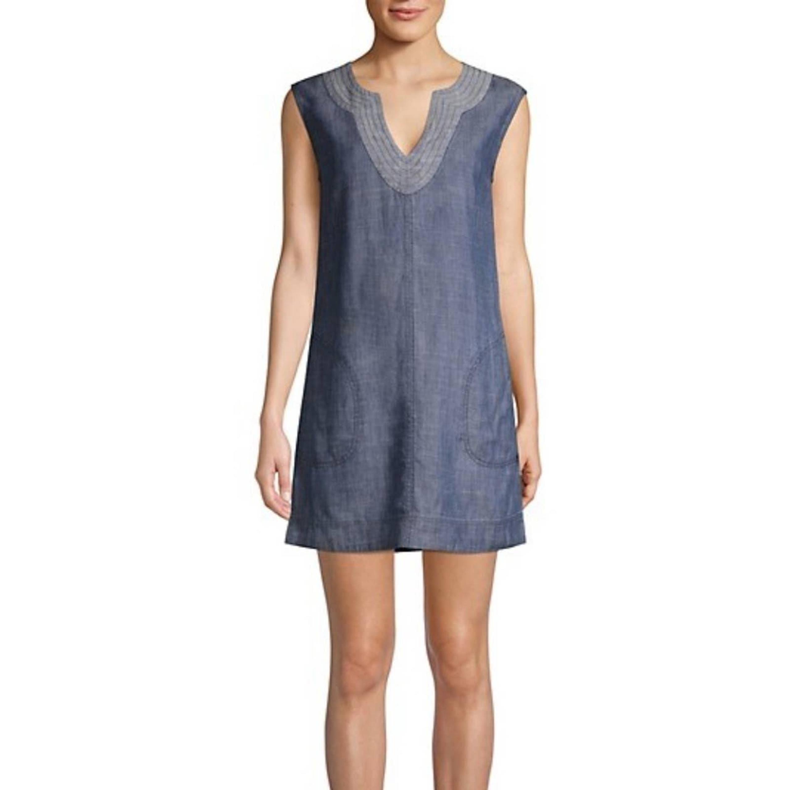 Trina Turk Shelby Denim Shift Dress