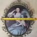 Vintage Large Convex Glass Ornate Brass Frame 17 12 Victorian Royal Woman